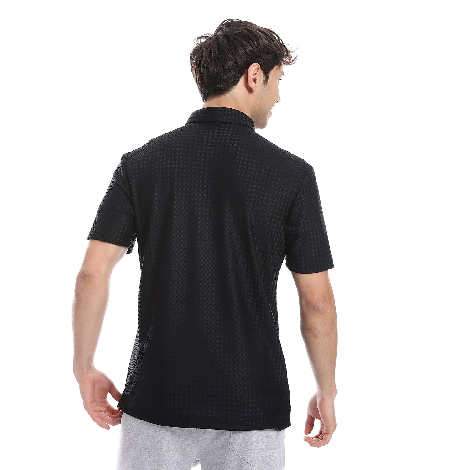 ACTIV MEN'S S/S POLO SHIRT - BLACK 