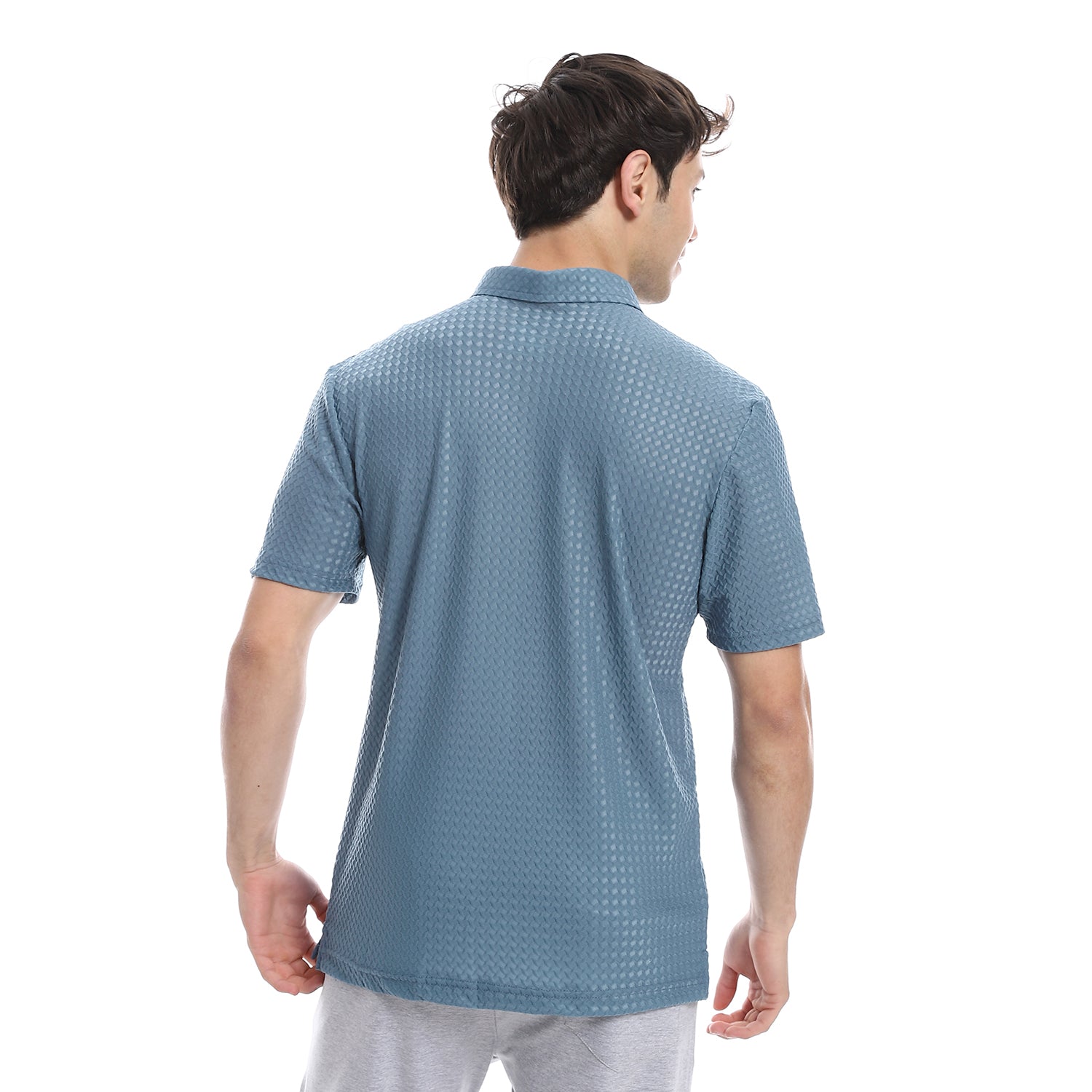 ACTIV MEN'S S/S POLO SHIRT - PETROL 