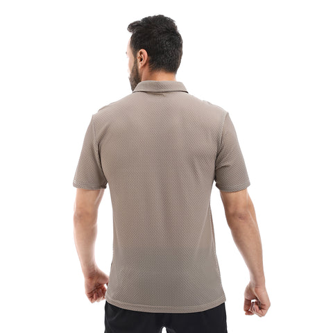 ACTIV MEN'S S/S POLO SHIRT - BEIGE