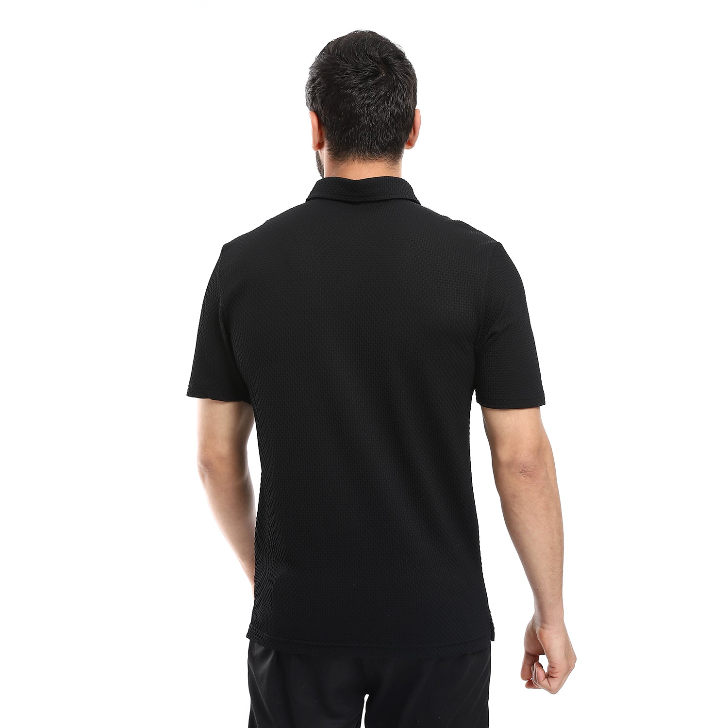 ACTIV MEN'S S/S POLO SHIRT - BLACK