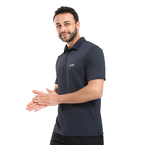 ACTIV MEN'S S/S POLO SHIRT - NAVY