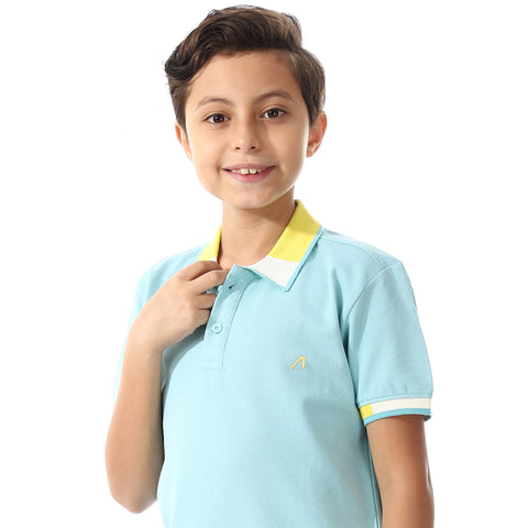 ACTIVEW KIDS POLO SHIRT - SKY BLUE