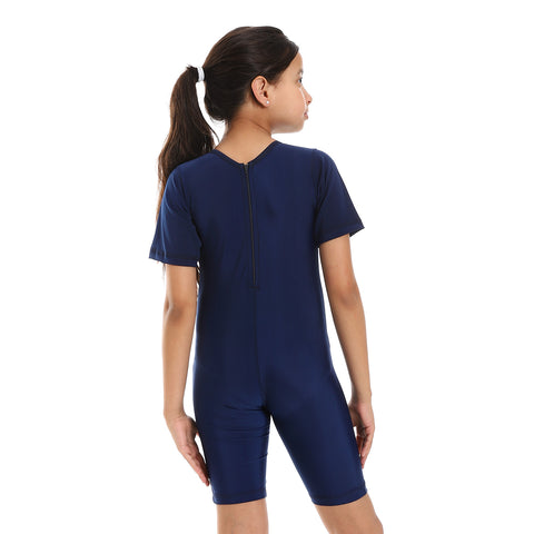 ACTIV GIRLS S/S SWIM SALUBIT - NVY & ZAHR