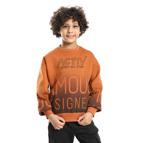 ACTIV KIDS BAISC SWEATSHIRT - HAVANA