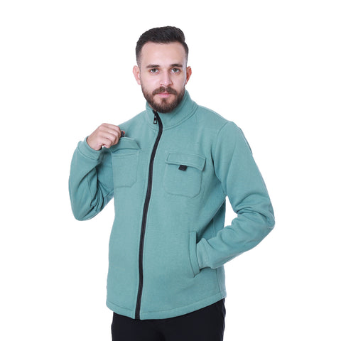 ACTIV MENS FULL ZIP SWEATSHIRT - MINT