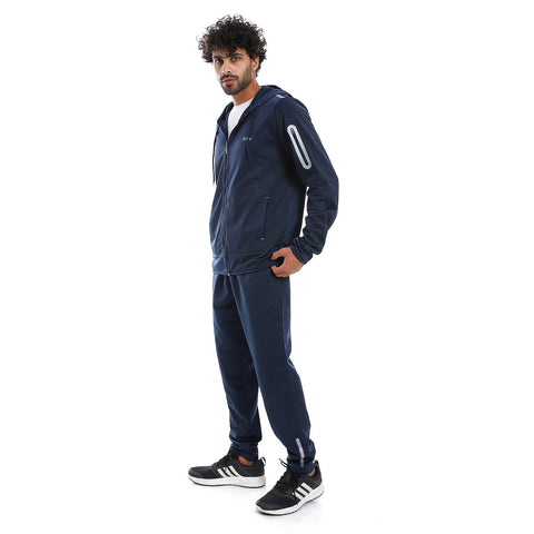 ACTIV SLEEVE POCKET TRACKSUIT - D.BLUE