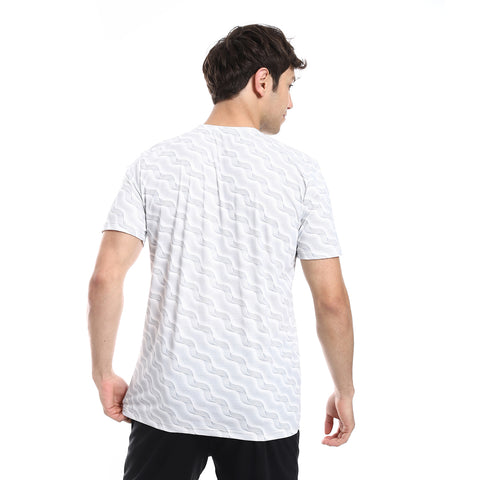 ACTIV GRAPHIC BASIC T-SHIRT - WHIT & GRY