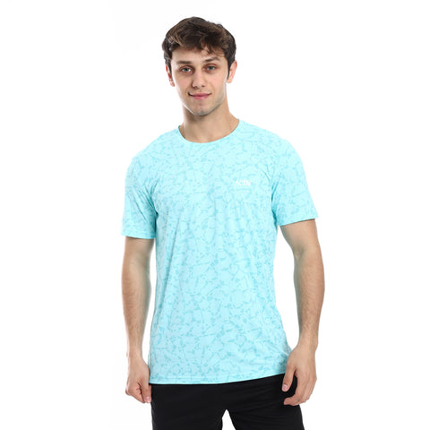 ACTIV GRAPHIC BASIC T-SHIRT - TURQUOIS