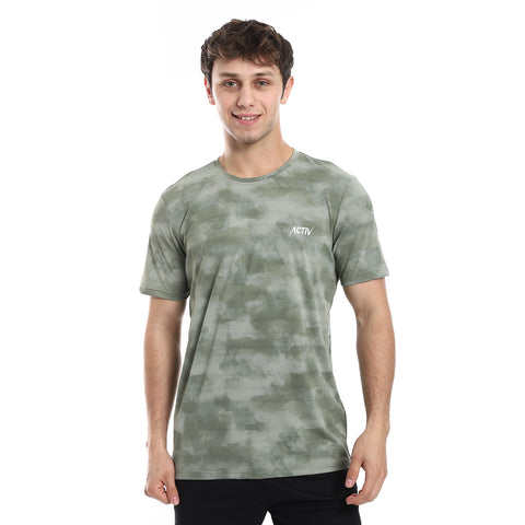 ACTIV GRAPHIC BASIC T-SHIRT - OLIVE