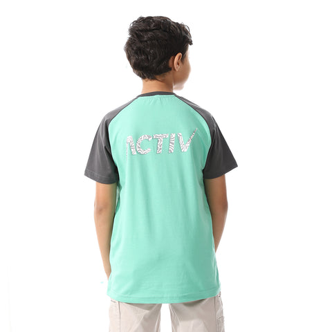 ACTIVEW MEN'S BASIC T-SHIRT - L.GREEN