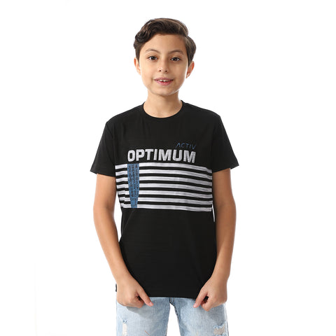 ACTIVEW KIDS BASIC T-SHIRT - BLACK