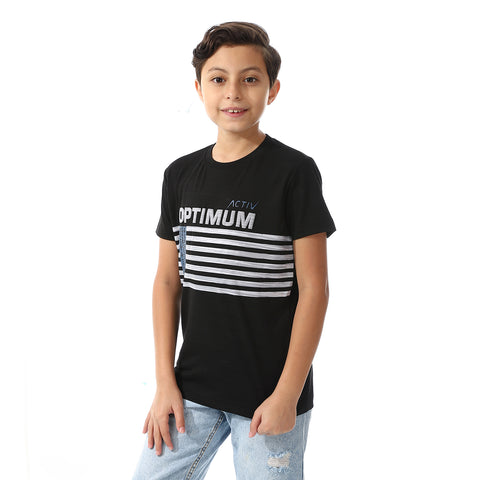 ACTIVEW KIDS BASIC T-SHIRT - BLACK