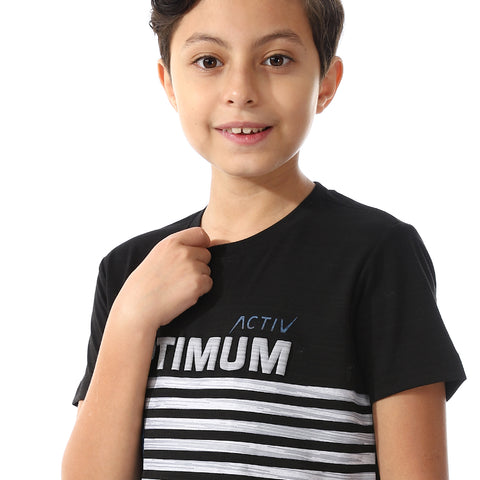 ACTIVEW KIDS BASIC T-SHIRT - BLACK