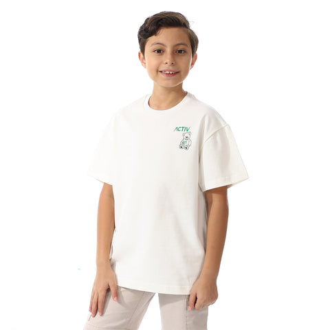 ACTIV MEN'S OVERSIZE T-SHIRT - WHITE