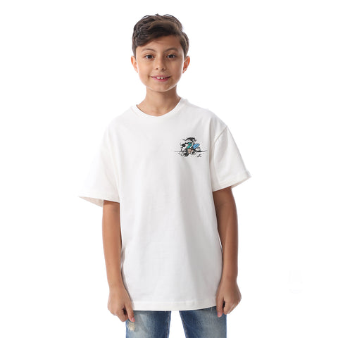 ACTIV MEN'S OVERSIZE T-SHIRT - WHITE