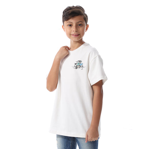 ACTIV MEN'S OVERSIZE T-SHIRT - WHITE