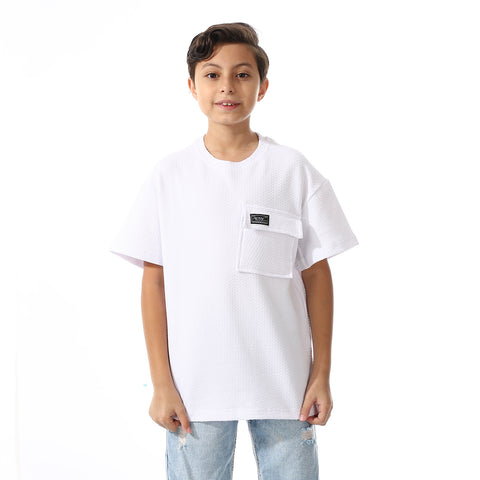 ACTIV MEN'S OVERSIZE T-SHIRT - WHITE