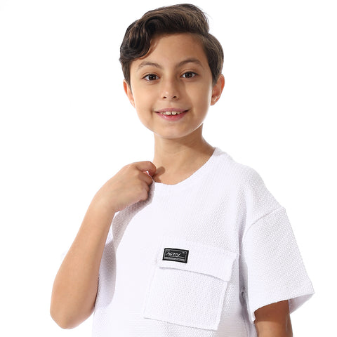 ACTIV MEN'S OVERSIZE T-SHIRT - WHITE