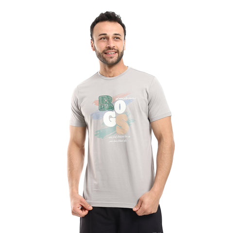 ACTIVEW MEN'S BASIC T-SHIRT - SILVER