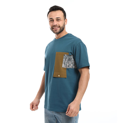 ACTIV MEN'S OVER SIZE T-SHIRT - PETROL