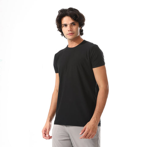 ACTIV MEN'S BASIC UNDER SHIRT - BLACK