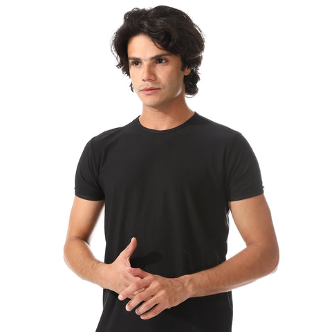 ACTIV MEN'S BASIC UNDER SHIRT - BLACK