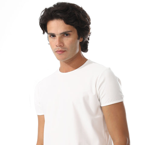 ACTIV MEN'S BASIC UNDER SHIRT - WHITE