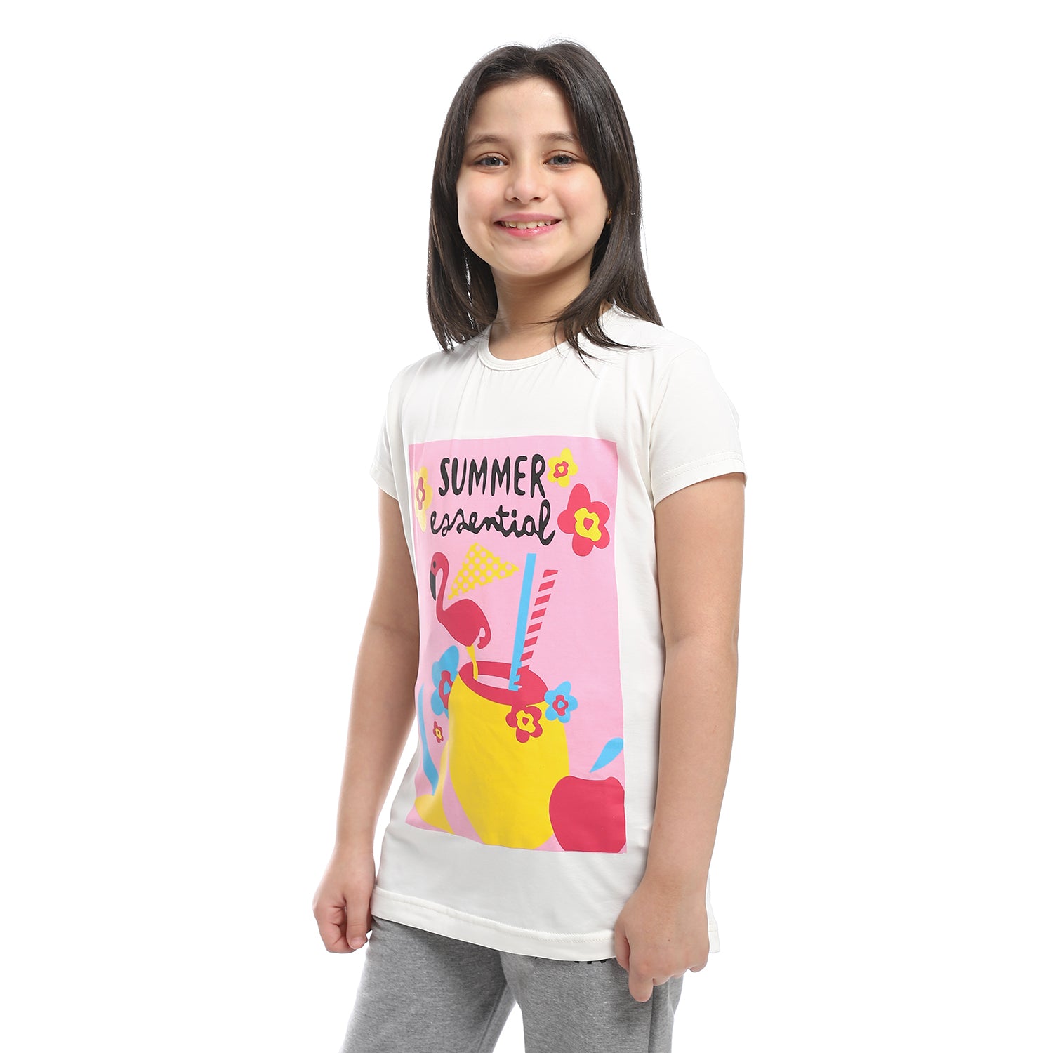 ACTIVNEW GIRLS T-SHIRT - OFF WHIT 