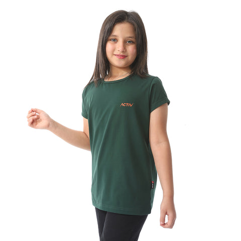 ACTIVNEW GIRLS T-SHIRT - OLIVE