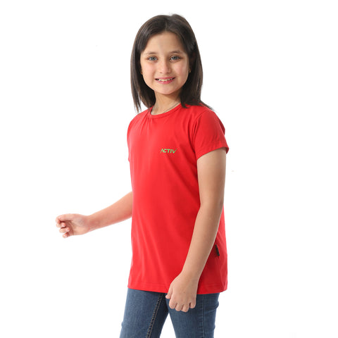 ACTIVNEW GIRLS T-SHIRT - RED