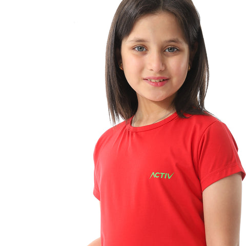 ACTIVNEW GIRLS T-SHIRT - RED