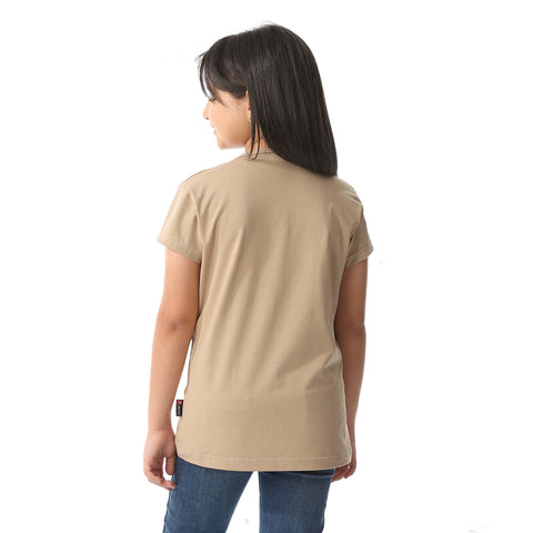 ACTIVNEW GIRLS T-SHIRT - BEIGE