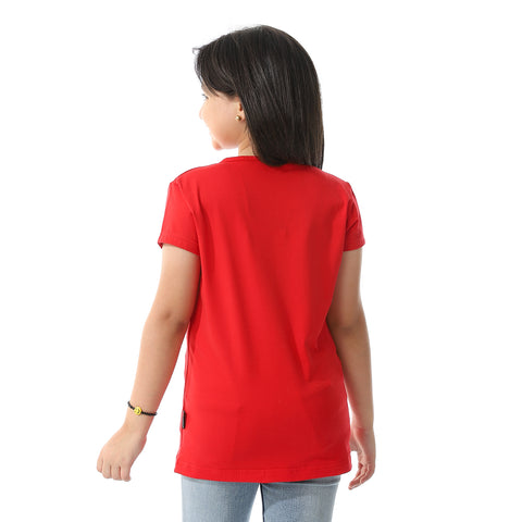 ACTIVNEW GIRLS T-SHIRT - RED