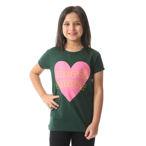 ACTIVNEW GIRLS T-SHIRT - OLIVE