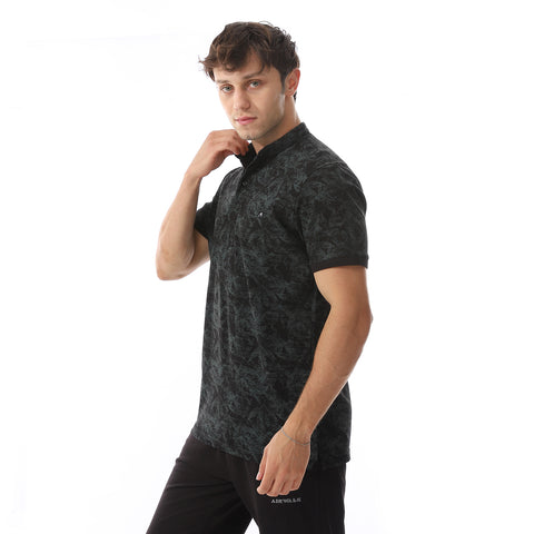 ACTIV MEN'S T-SHIRT 3A - BLK & GENZ