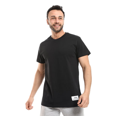 BASIC BADGE S/S T-SHIRT - BLACK