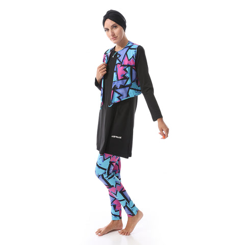 AIRWALK WOMEN'S BURKINI - BLACK