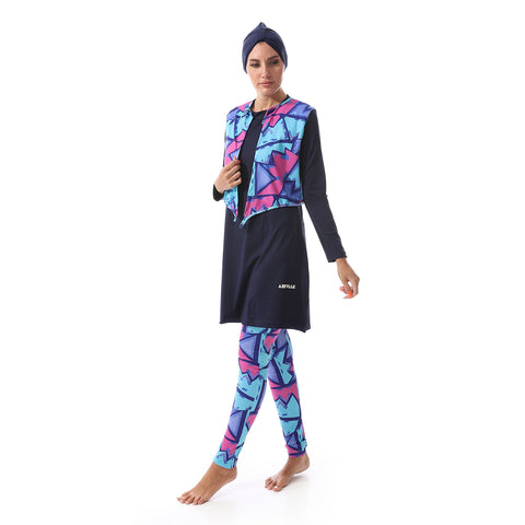 AIRWALK WOMEN'S BURKINI - NAVY