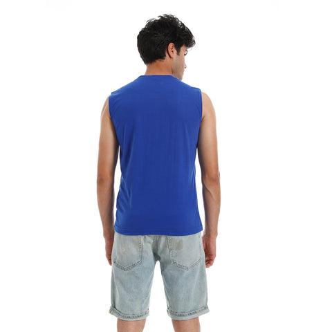 AIRWALK MEN'S CUT T-SHIRT J - BLUE