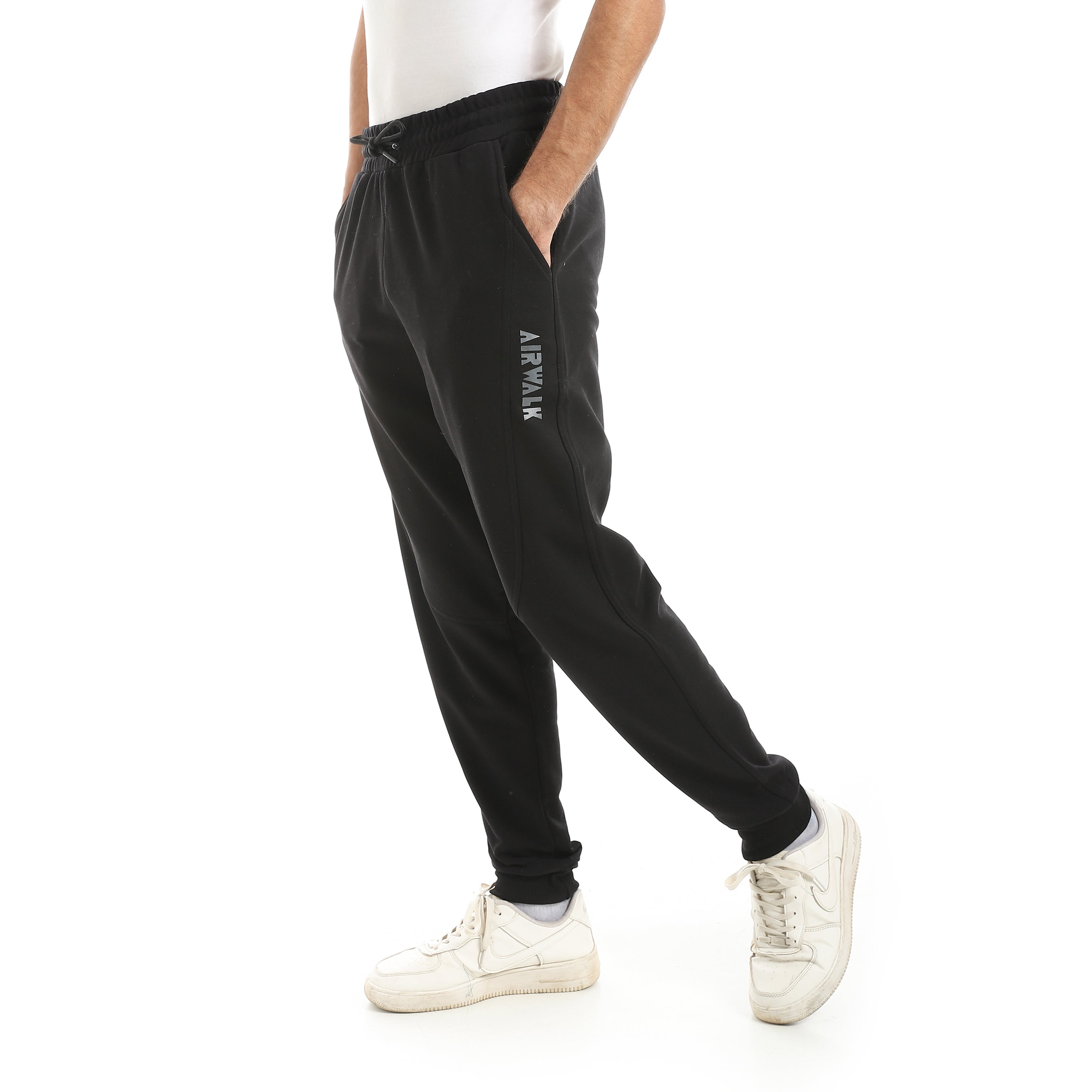 AIRWALK MEN'S MELTON PANTS - اسود