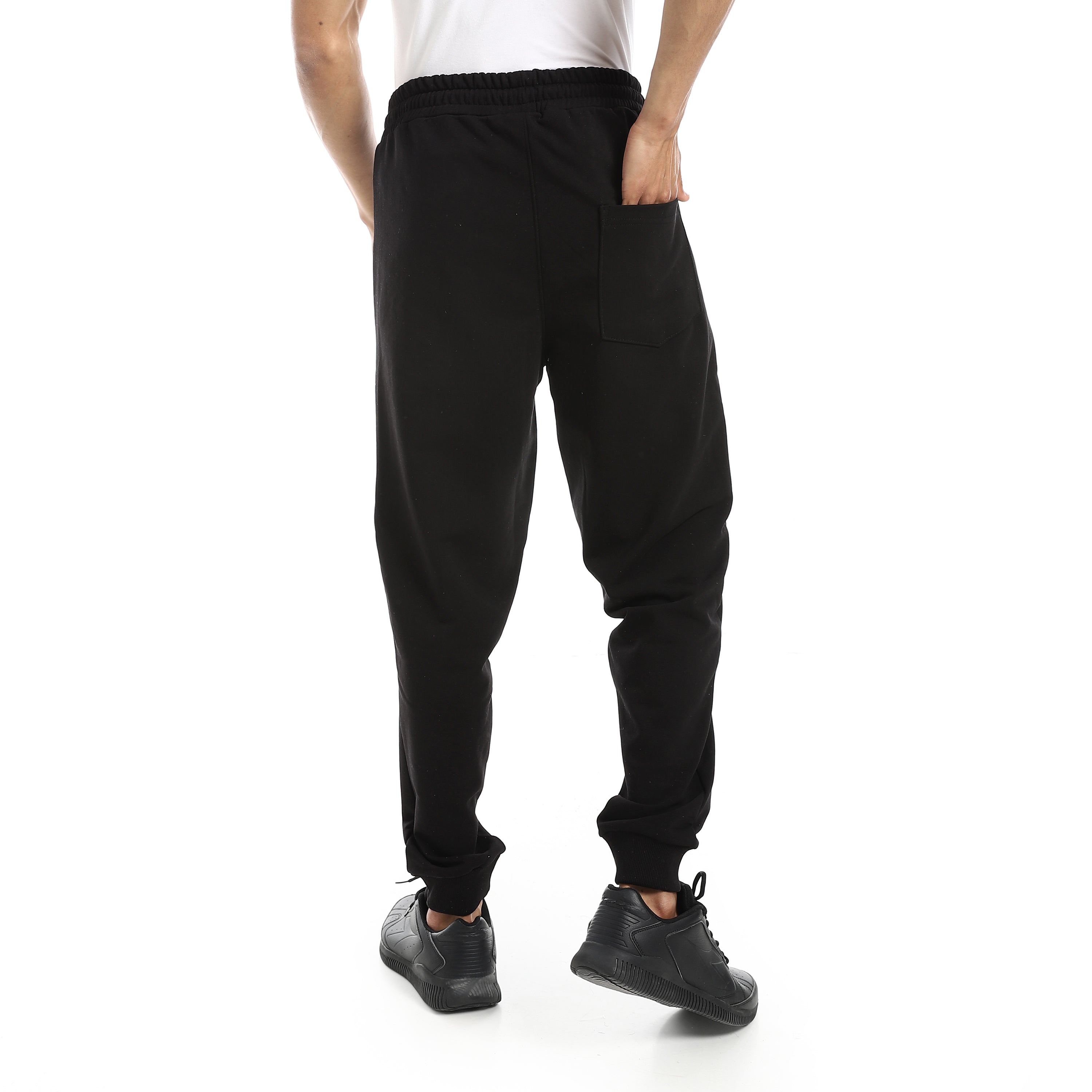 AIRWALK MEN'S MELTON JOGGERS - BLACK