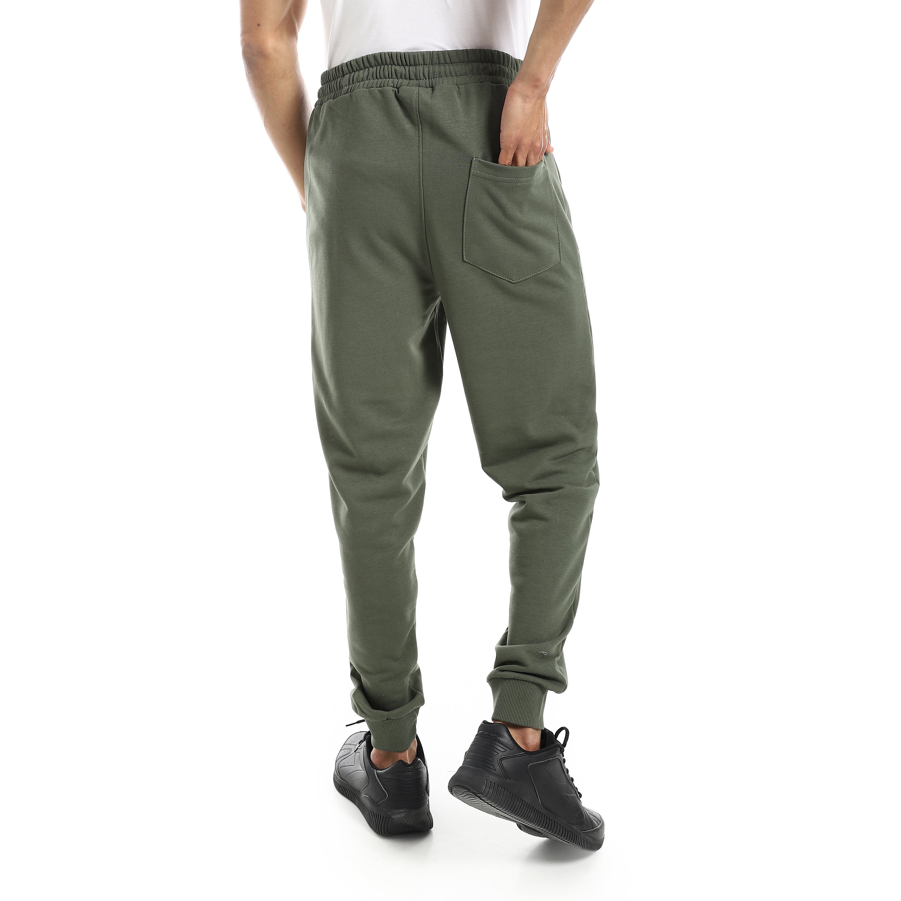 AIRWALK MEN'S MELTON JOGGERS - OLIVE