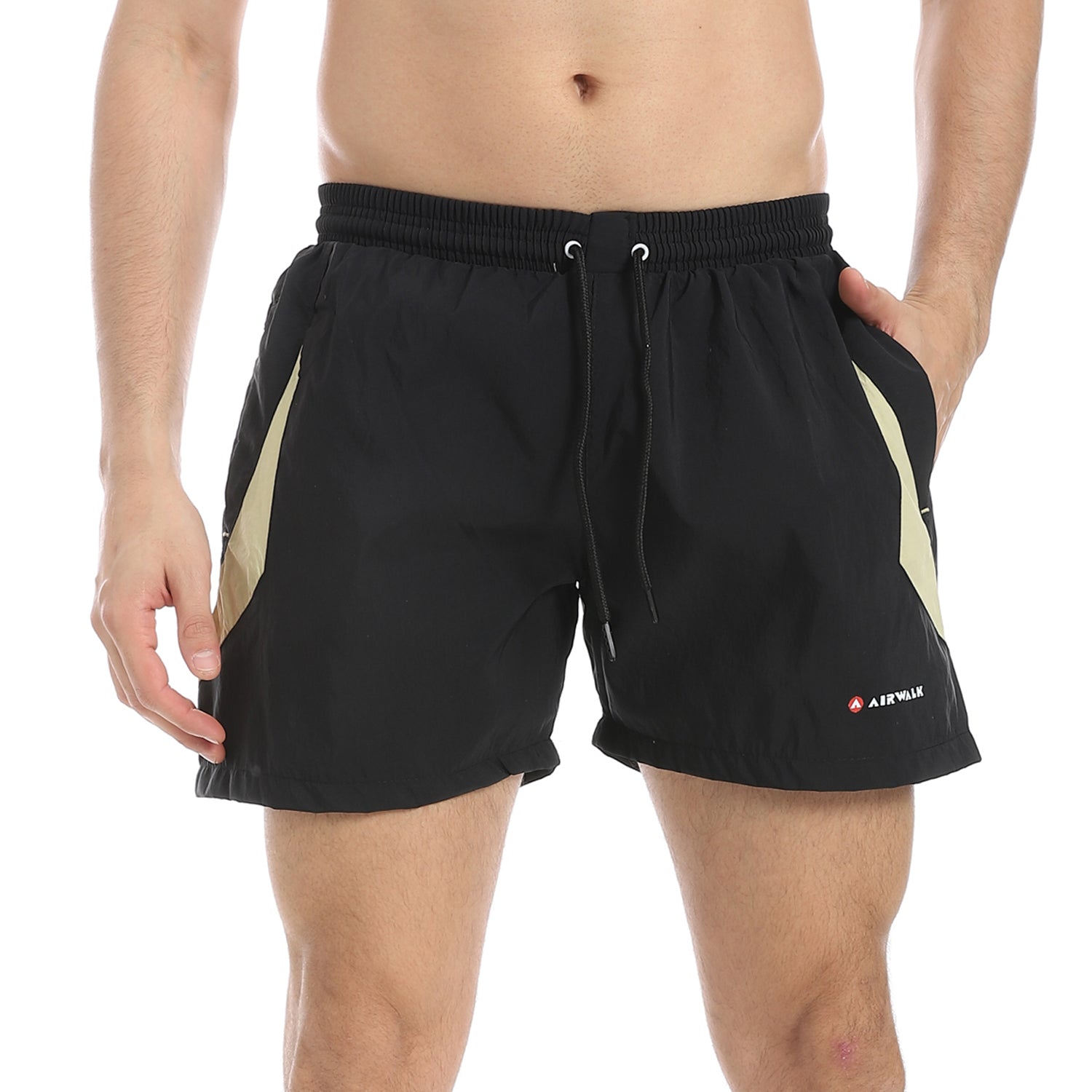 AIRWALK MEN'S SWIM SHORTS - BLACK