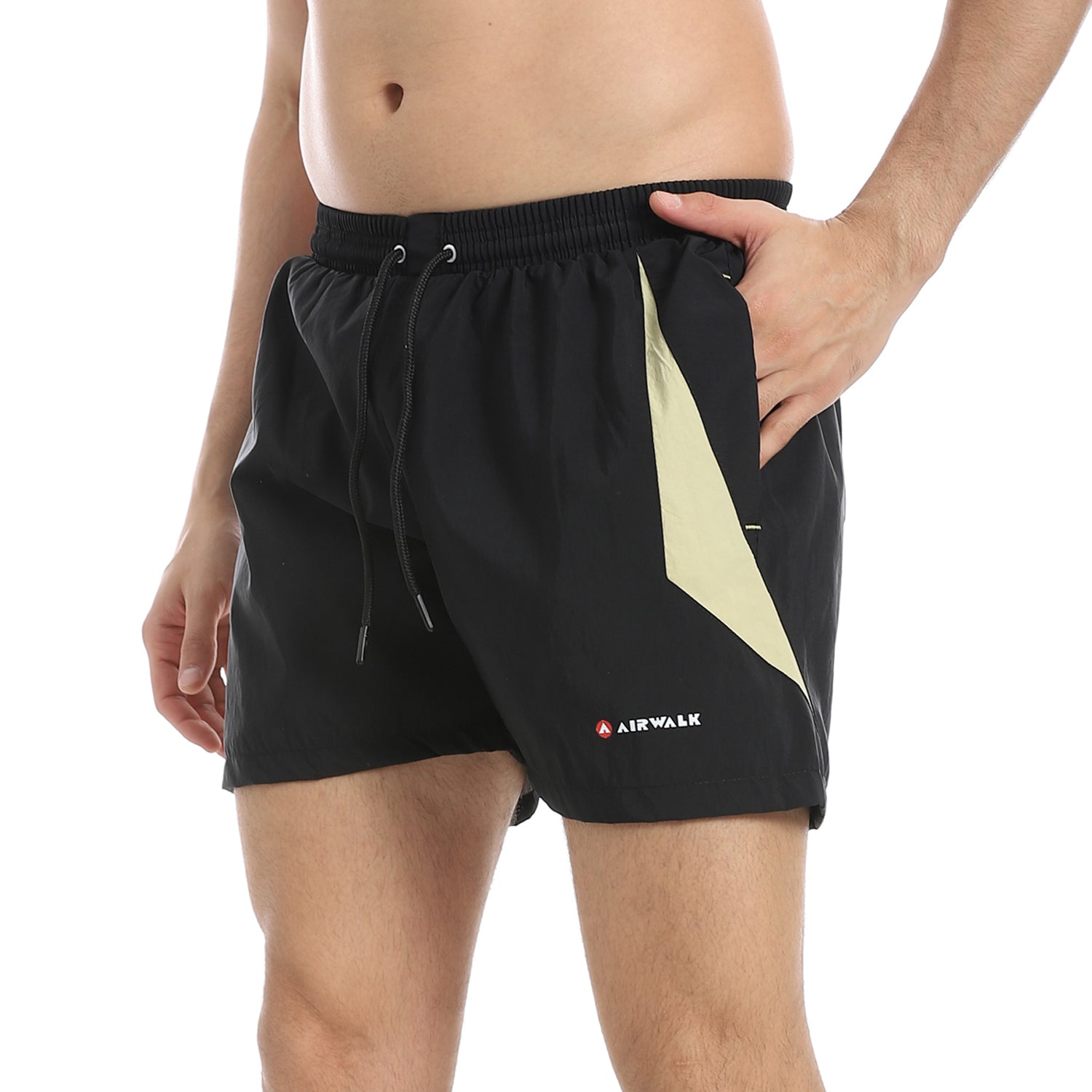 AIRWALK MEN'S SWIM SHORTS - BLACK
