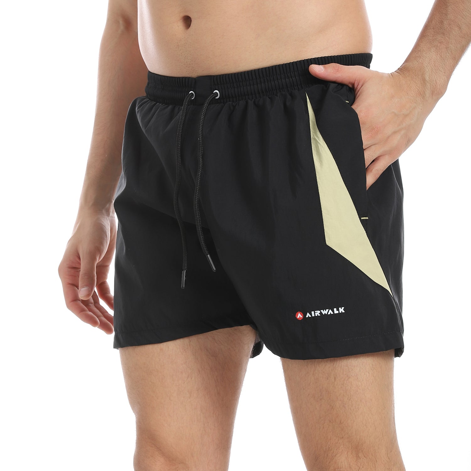 AIRWALK MEN'S SWIM SHORTS - BLACK