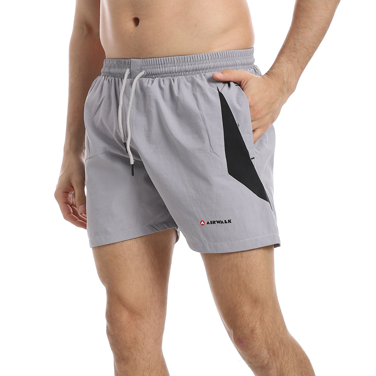 AIRWALK MEN'S SWIM SHORTS - GREY
