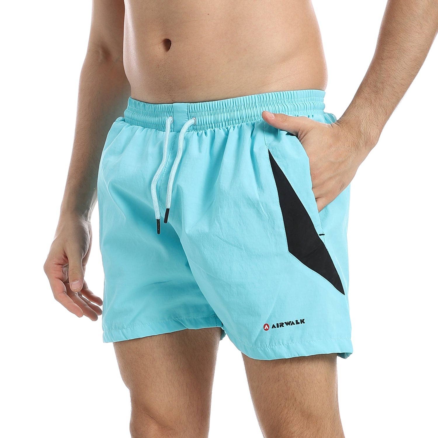 AIRWALK MEN'S SWIM SHORTS - SKY BLUE