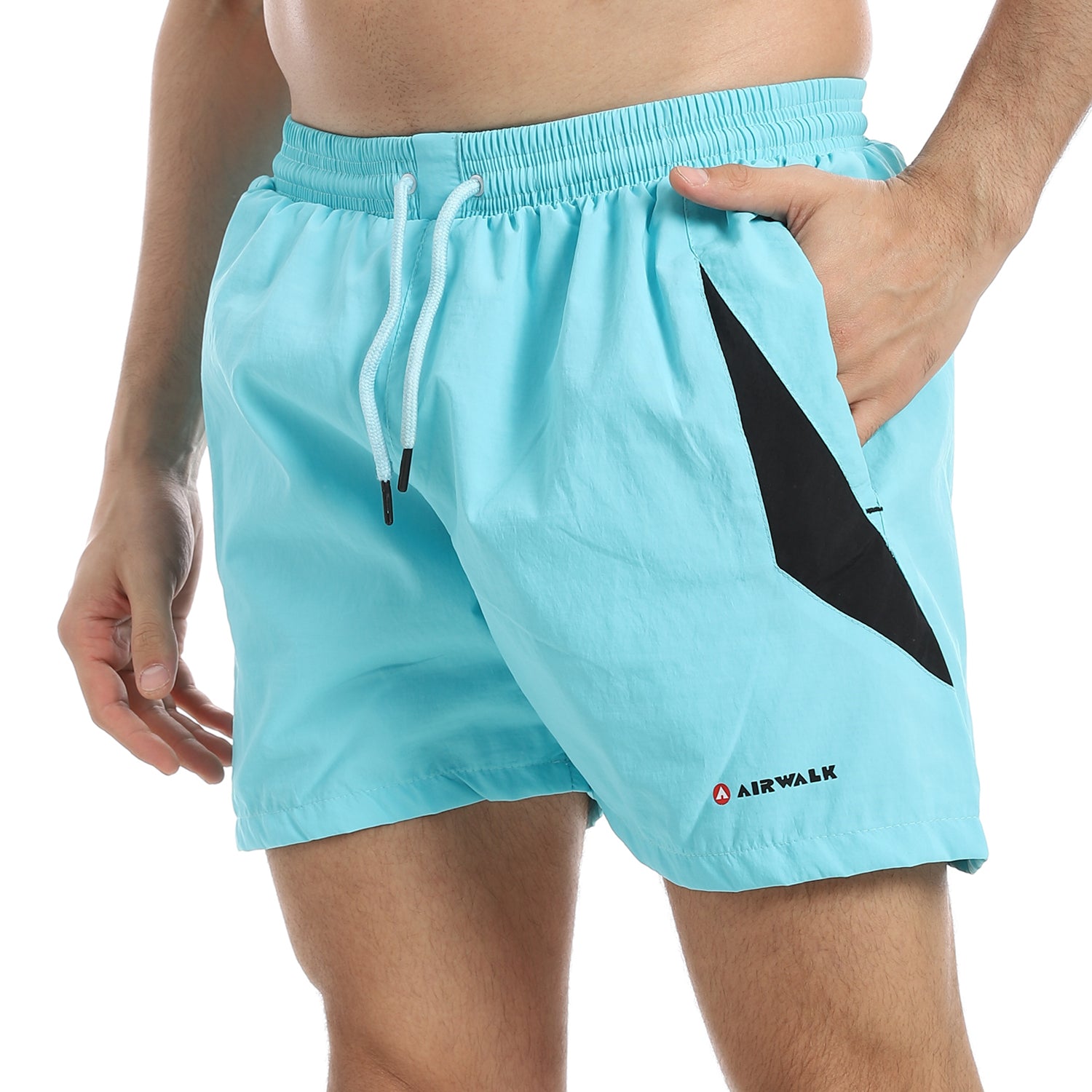 AIRWALK MEN'S SWIM SHORTS - SKY BLUE