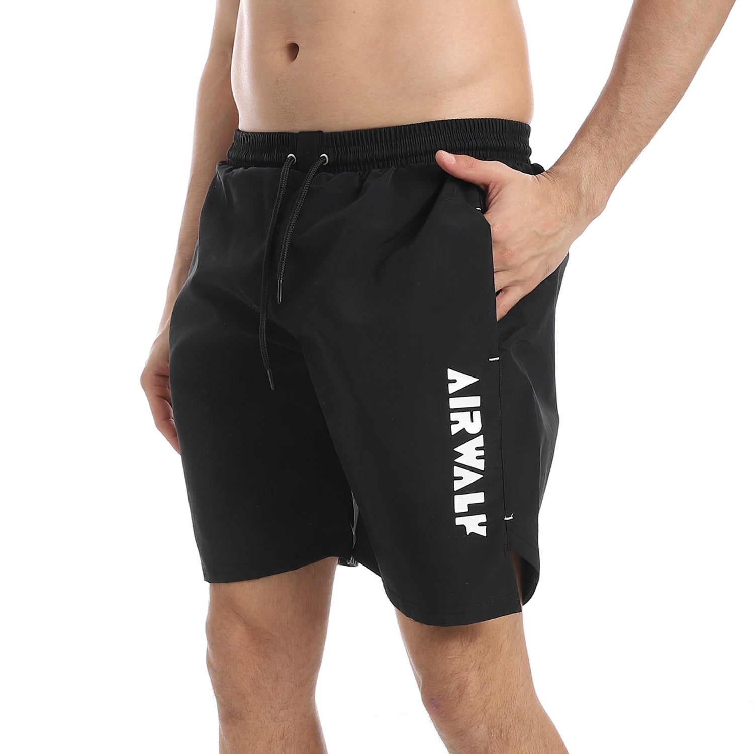 AIRWALK MEN'S SWIM SHORTS - BLACK