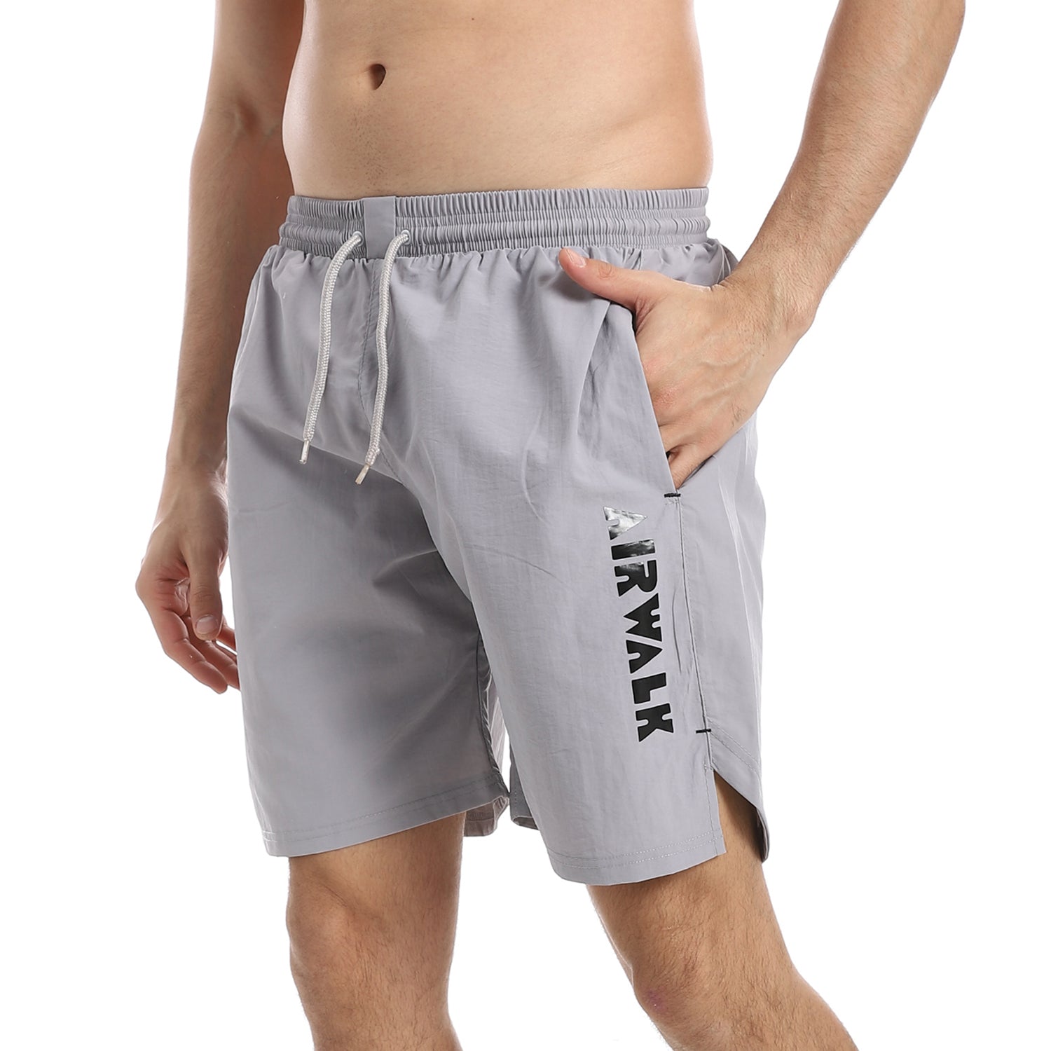 AIRWALK MEN'S SWIM SHORTS - GREY